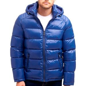 “GUESS” Men's Hooded Puffer Coat